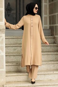 Biscuit Hijab Dress 51901BS - 2