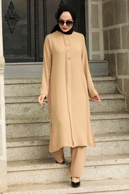 Biscuit Hijab Dress 51901BS - 3