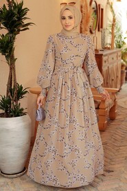 Biscuit Hijab Dress 56830BS - 1