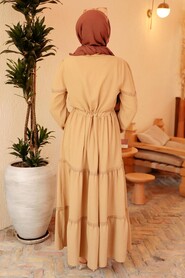 Biscuit Hijab Dress 63250BS - 3