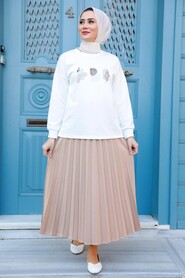 Biscuit Hijab Dual Suit Dress 1748BS - 1