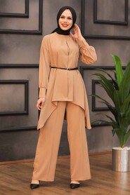 Biscuit Hijab Dual Suit Dress 5637BS - 1