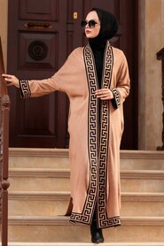 Biscuit Hijab Knitwear Cardigan 3049BS - 1