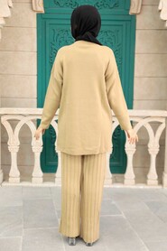 Biscuit Hijab Knitwear Double Suit 25020BS - 3