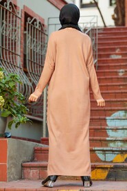 Biscuit Hijab Knitwear Dress 30503BS - 2