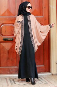 Biscuit Hijab Knitwear Suit Dress 30920BS - 1