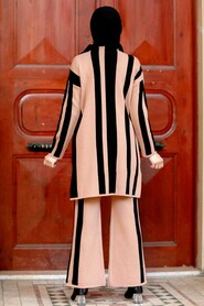 Biscuit Hijab Knitwear Suit Dress 3153BS - 2