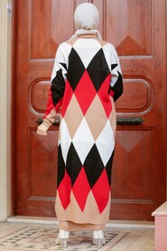 Biscuit Hijab Knitwear Suit Dress 3181BS - 2