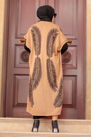 Biscuit Hijab Knitwear Suit Dress 3183BS - 2