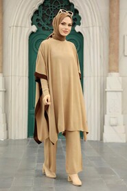 Biscuit Hijab Knitwear Triple Suit 33850BS - 1