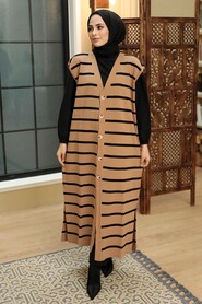 Biscuit Hijab Knitwear Vest 3396BS - 2