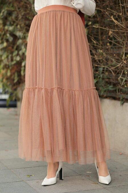 Biscuit Hijab Skirt 18580BS - NEVA STYLE