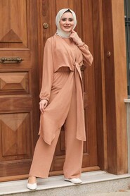 Biscuit Hijab Suit Dress 11032BS - 1