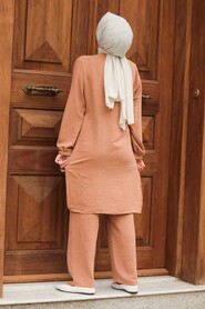 Biscuit Hijab Suit Dress 11032BS - 3