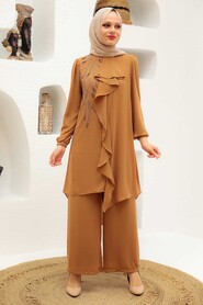 Biscuit Hijab Suit Dress 12510BS - 1