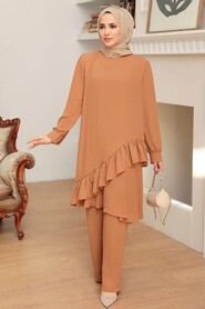 Biscuit Hijab Suit Dress 13101BS - 1
