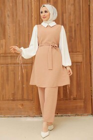 Biscuit Hijab Suit Dress 13180BS - 2