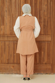Biscuit Hijab Suit Dress 13180BS - 3