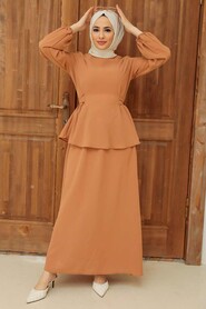 Biscuit Hijab Suit Dress 45680BS - 2