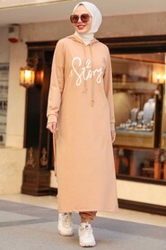 Biscuit Hijab Suit Dress 56002BS - 1