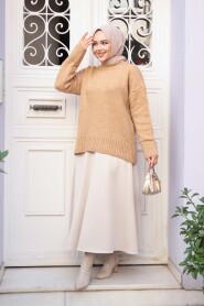 Biscuit Modest Knit Sweater Tunic 55551BS - 2