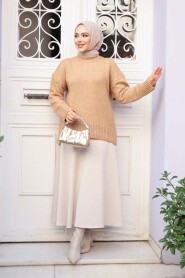 Biscuit Modest Knit Sweater Tunic 55551BS - 3