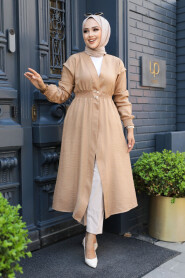 Biscuit Modest Coat 672BS - 2