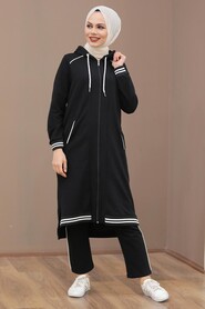 Black Dual Suit Dress 17130S - 1