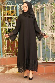 Black Hijab Abaya 1434S - 1