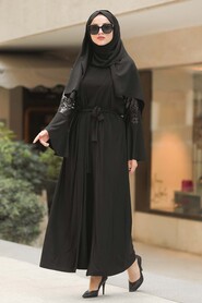 Black Hijab Abaya 6310S - 2