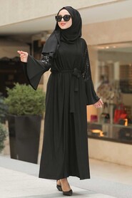 Black Hijab Abaya 6310S - 1