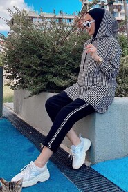 Black Hijab Casual Suit 300S - 1