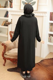 Black Hijab Coat 1902S - 2