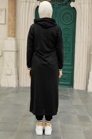 Black Hijab Double Suit 56091S - 3
