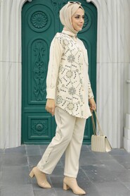 Black Hijab Double Suit 9032S - 3