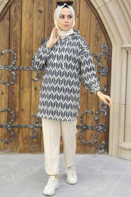 Black Hijab Double Suit 9117S - 2