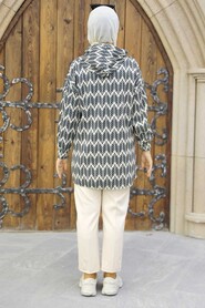 Black Hijab Double Suit 9117S - 3