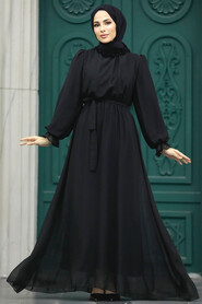 Black Hijab Dress 10252S - 1