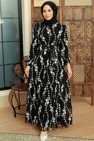 Black Hijab Dress 10278S - 1