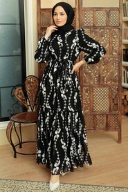 Black Hijab Dress 10278S - 2