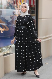 Black Hijab Dress 10290S - 1