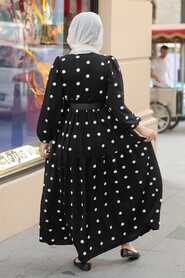 Black Hijab Dress 10290S - 3