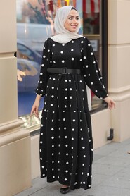 Black Hijab Dress 10290S - 2