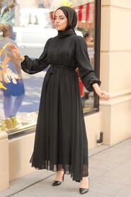 Black Hijab Dress 10337S - 1