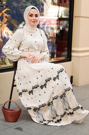 Black Hijab Dress 10349S - 1