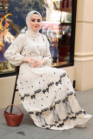 Black Hijab Dress 10349S - 2