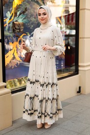 Black Hijab Dress 10349S - 4