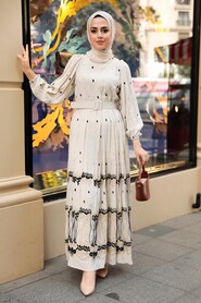 Black Hijab Dress 10349S - 6