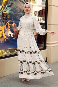 Black Hijab Dress 10349S - 5