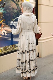 Black Hijab Dress 10349S - 7